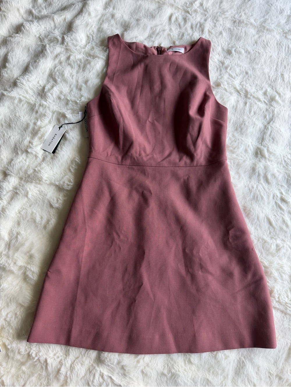 Aritzia Sleeveless Mauve-Rose Shift Dress